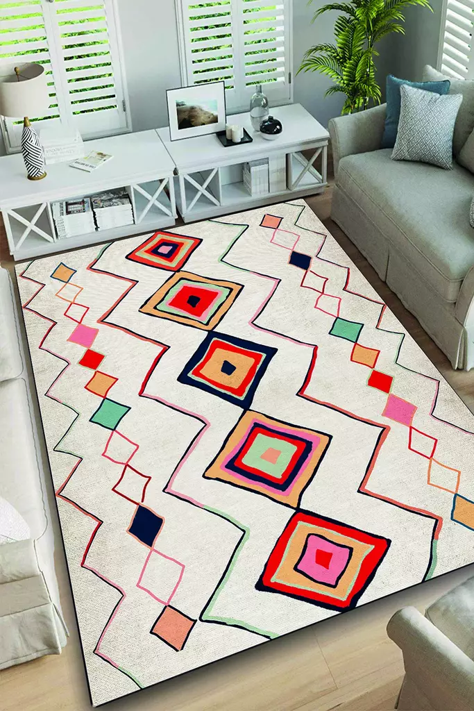 Matta Conceptum Teppi Flerfärgad Polyester 200x290 cm - Stora och medelstora mattor - 8683342496674 - 1