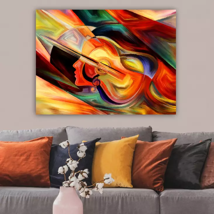 Canvastavla Wallity Flerfärgad Canvas 70x100 cm - Tavlor och ramar - 8682870217164 - 1
