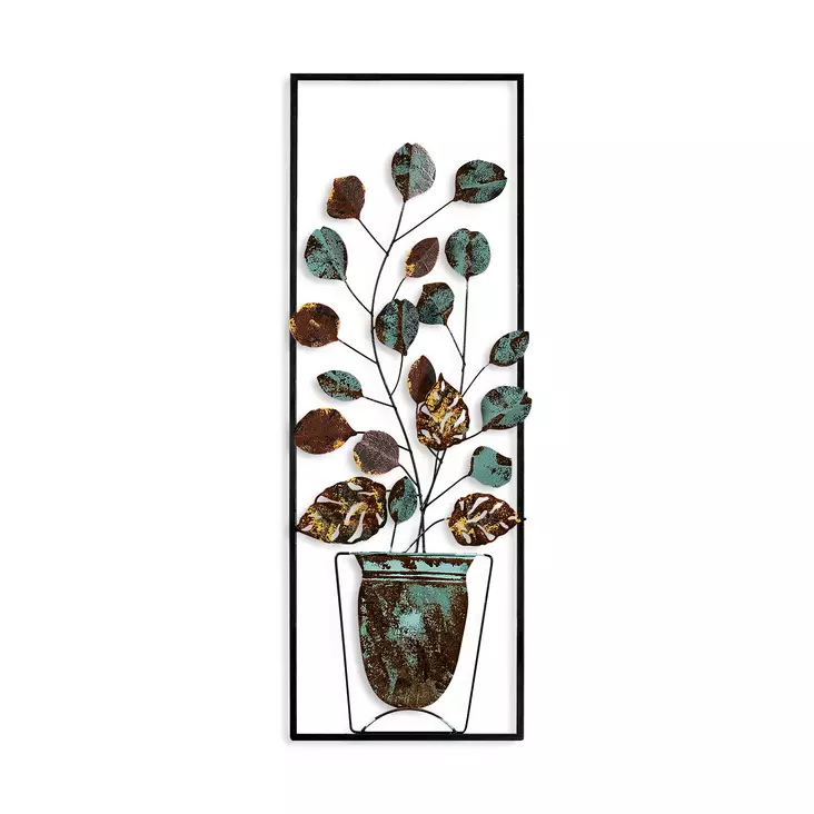 Väggdekor Metall Wallity Alder Flerfärgad Metall 32x90 cm 3 Delar - Dekorationer, prydnadsföremål - 8683742688594 - 1