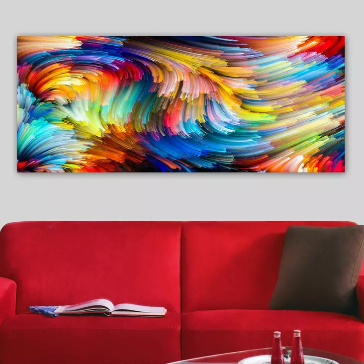 Canvastavla Wallity Flerfärgad Canvas 50x120 cm - Tavlor och ramar - 8682870431454 - 1
