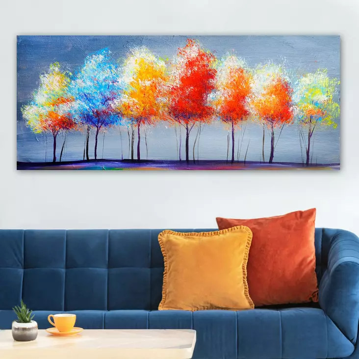 Canvastavla Wallity Flerfärgad Canvas 50x120 cm - Tavlor och ramar - 8682870428454 - 1