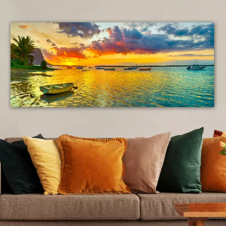 Canvastavla Wallity Flerfärgad Canvas 50x120 cm - Tavlor och ramar - 8682870434554 - 1