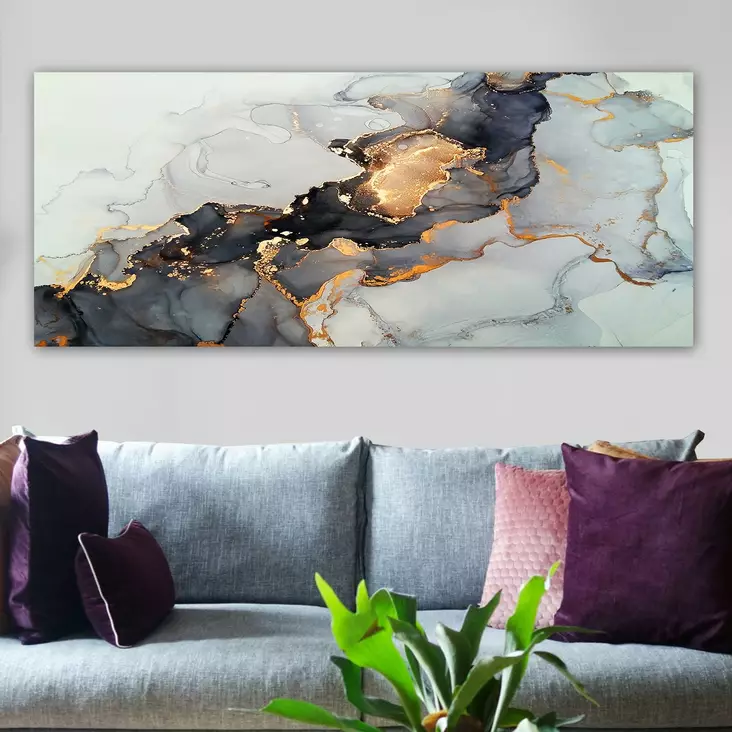 Canvastavla Wallity Flerfärgad Canvas 50x120 cm - Tavlor och ramar - 8682870430044 - 1