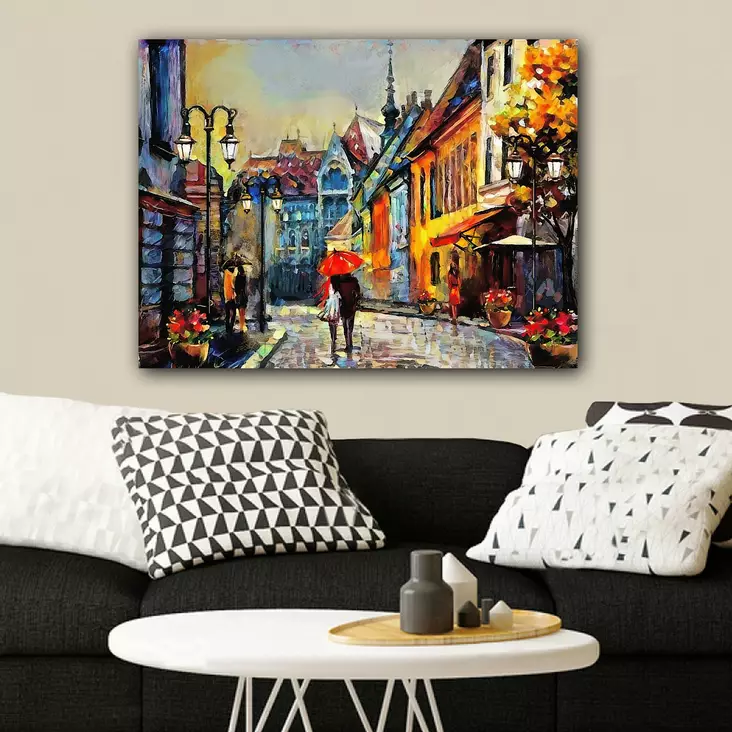 Canvastavla Wallity Flerfärgad Canvas 70x100 cm - Tavlor och ramar - 8682870223554 - 1