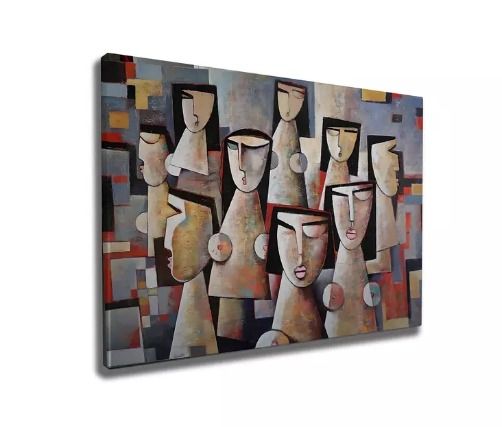 Canvastavla Wallity Flerfärgad Bomull/Polyester 50x70 cm - Tavlor och ramar - 8683742872924 - 1