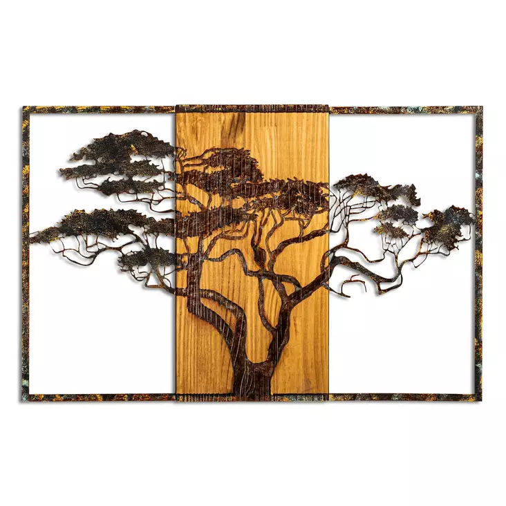Väggdekor Trä Wallity Acacia Tree Flerfärgad Trä 90x58x3 cm - Dekorationer, prydnadsföremål - 8683742935384 - 1