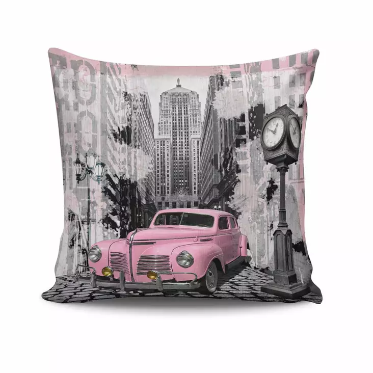 Prydnadskudde Aberto Design NKRLNT077 Flerfärgad Bomull Polyester 43x43 cm - Prydnadskuddar - 8681181386934 - 1