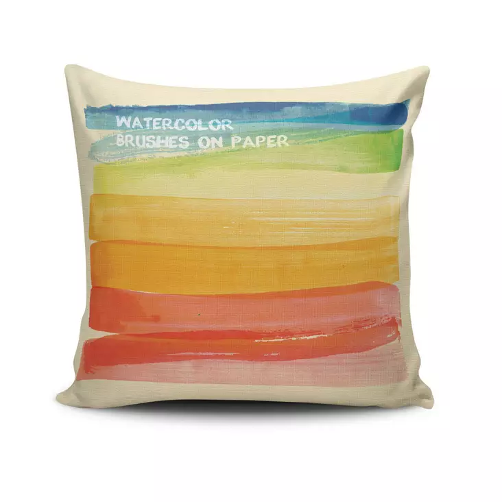 Prydnadskudde Aberto Design NKRLNT170 Flerfärgad Bomull Polyester 43x43 cm - Prydnadskuddar - 8681181473634 - 1