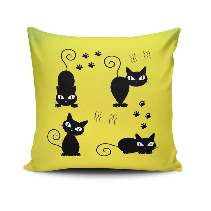 Prydnadskudde Aberto Design NKRLNT326 Flerfärgad Bomull Polyester 43x43 cm - Prydnadskuddar - 8681181737194 - 1