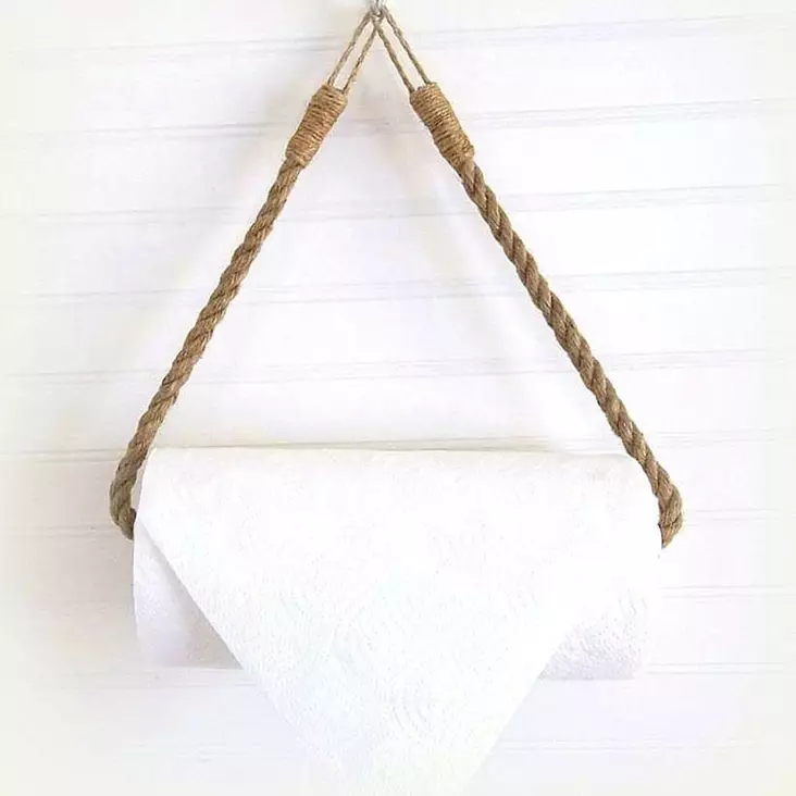 Klädhängare Hanah Home Boruraf118 Svart Metall & Rep 12x45x3 cm - Möbler - 8681875208214 - 1