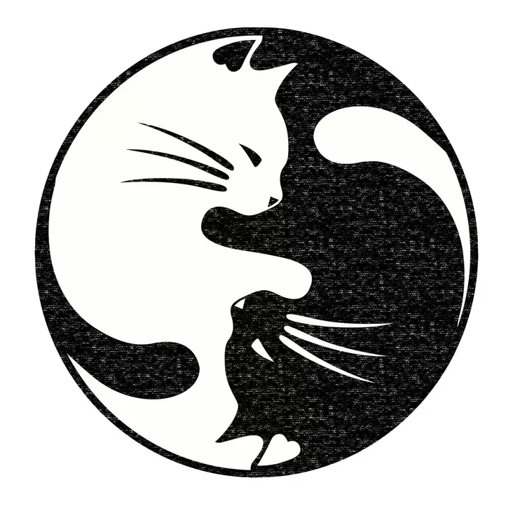 Matta Conceptum Eugene V3 4660 Svart Vit Polyester 80x80 cm - Runda mattor - 8682870999824 - 1