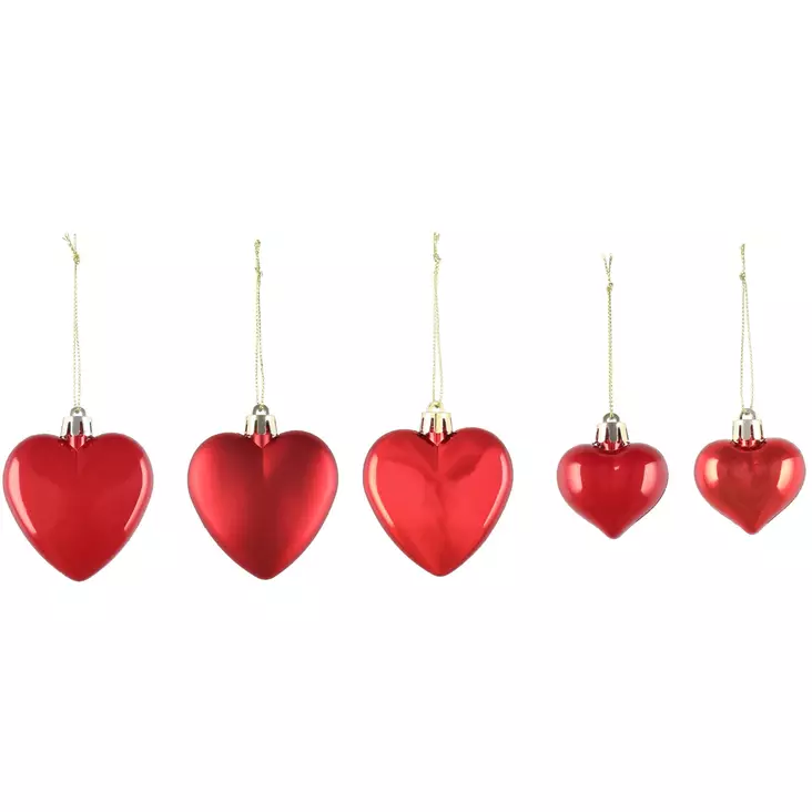Oksakoriste Sydän mix punainen - Juldekorationer och textilier - 6410416371764 - 1