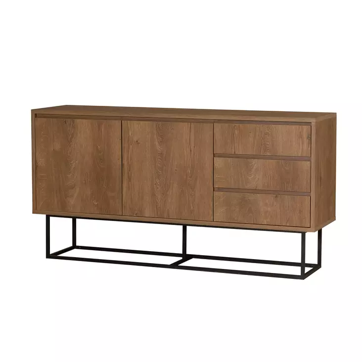TV-bänk Hanah Home Laxus Tak?m 9 Valnöt Spånskiva 90x39x40 cm - Möbler - 8684282298144 - 1