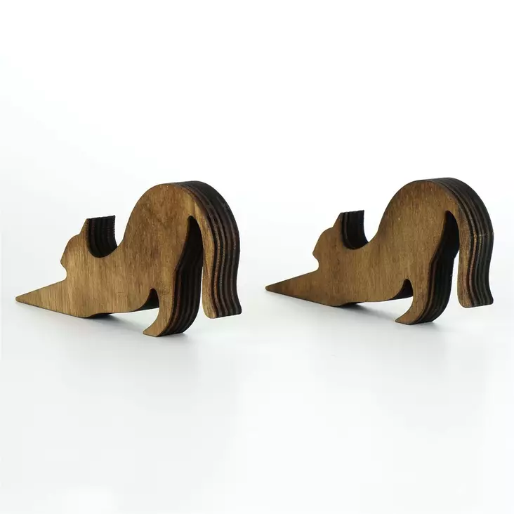 Dörrstopp Aberto Design MEH151 Brons Trä 16x2x8 cm - Dekorationer, prydnadsföremål - 8682870776104 - 1