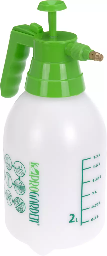 Tryckspruta 2 liter med justerbart mässingsmunstycke - Färgsprutor - 8719202205664 - 1
