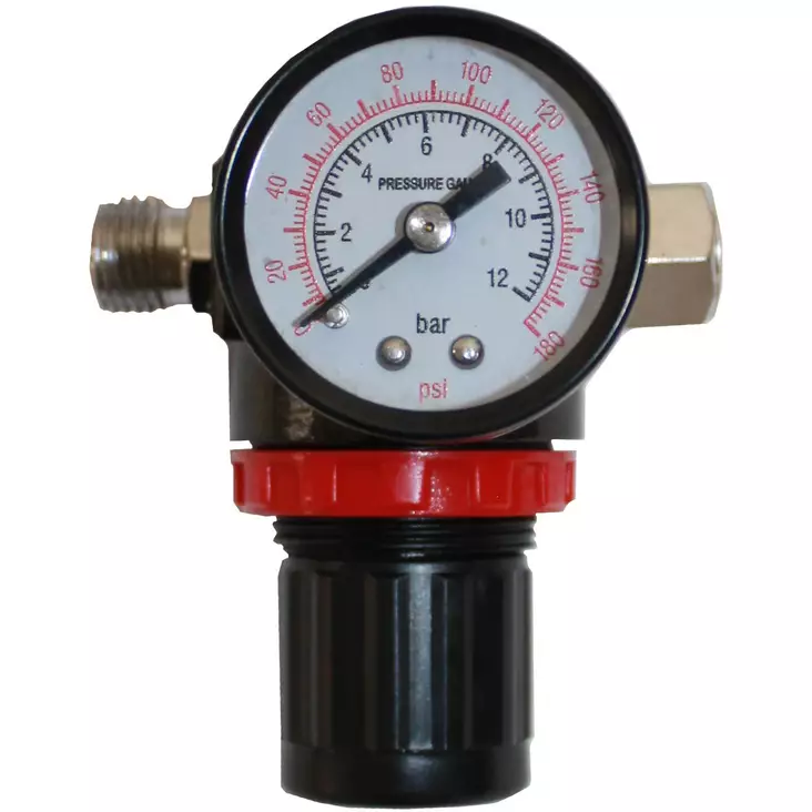 Tryckregulator 1/4" med mätare - Specialtryckluftsverktyg - 6430074695224 - 1