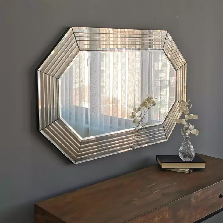Spegel Hanah Home A312Y Brons Mdf 100x60 cm - Speglar - 8681875708974 - 1