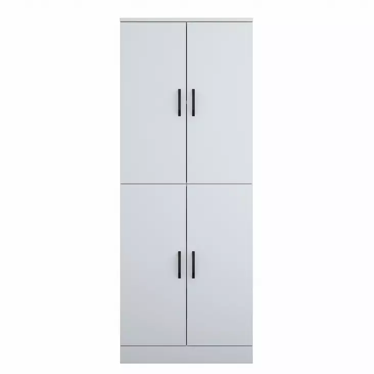 Tvättmaskinskåp Hanah Home KD109 Vit Spånskiva 70x181,8x72,5 cm - Badrumsmöbler - 8684283498604 - 1