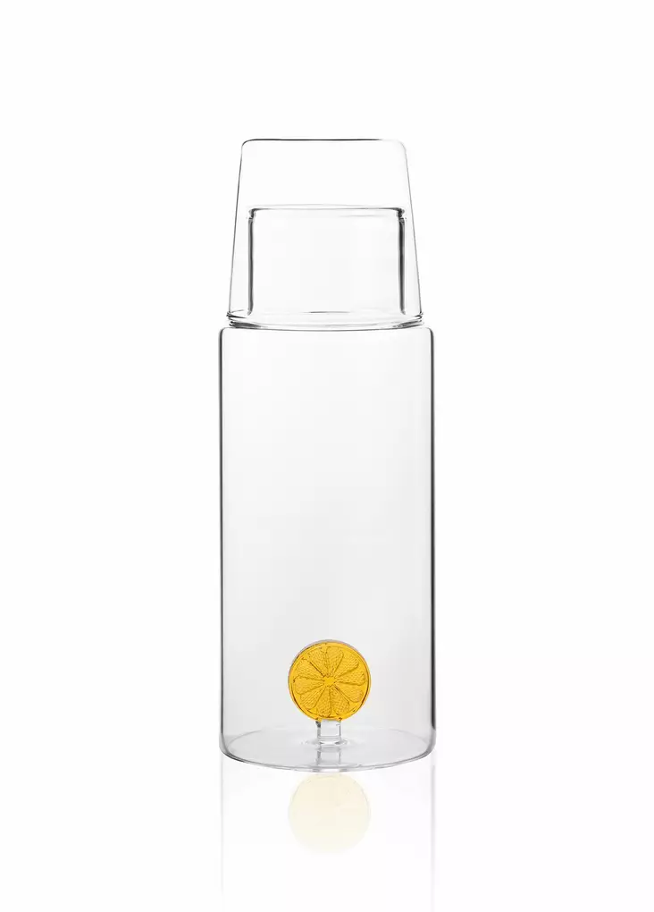 Flaska, transparent, 9 x 9 x 26 cm, hållbar, tål diskmaskin - Serveringsfat - 8684283558704 - 1