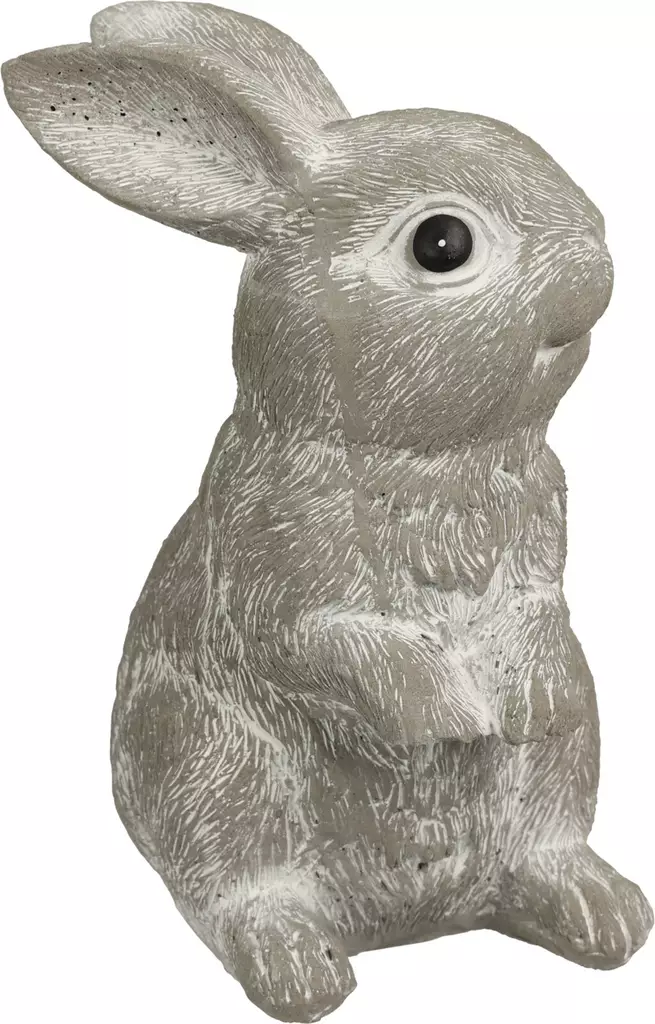 Kanin i Cement 13 cm - Trädgårdsdekorationer - 8720573977234 - 1