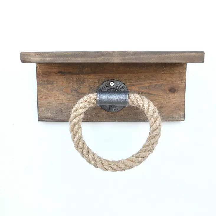Klädhängare Hanah Home Boruraf136 Valnöt Massivt Trä 30x14x12 cm - Möbler - 8681875502824 - 1