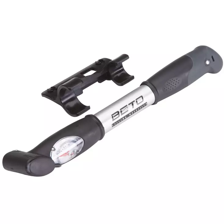 Cykelpump 2-vägs 8 bar aluminium - Cykeltillbehör och reservdelar - 4009208064964 - 1