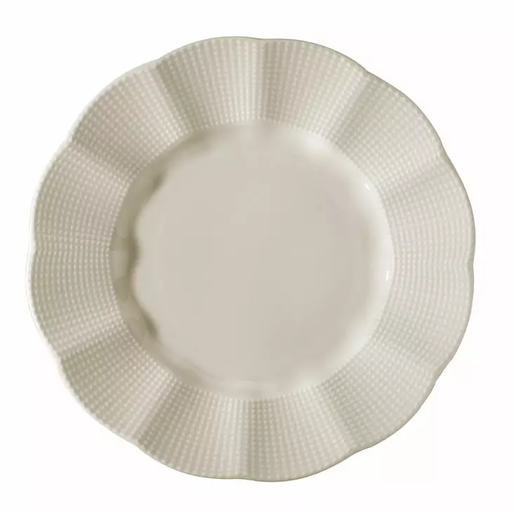 Bestickset (24 delar), krämfärgat, 25 x 25 x 2 cm, hållbart, praktiskt - Tallrikar - 8681181835814 - 1