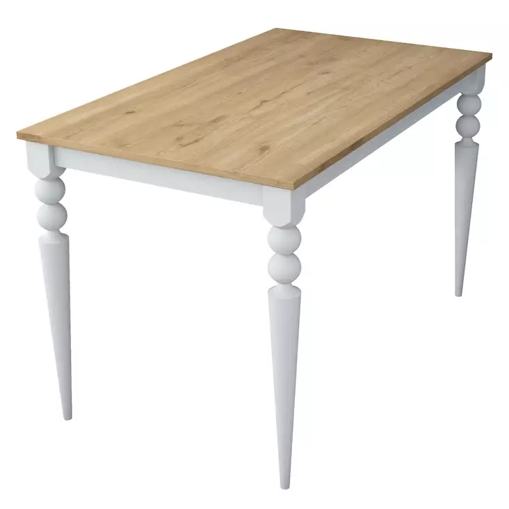 Matbord Hanah Home JA104 Valnöt Vit Spånskiva 120x73,8x70 cm - Matbord - 8684282480914 - 1