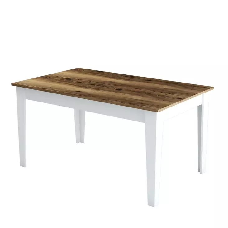 Matbord Hanah Home Milan 520 Valnöt Vit Spånskiva 145x75x88 cm - Matbord - 8683743327324 - 1