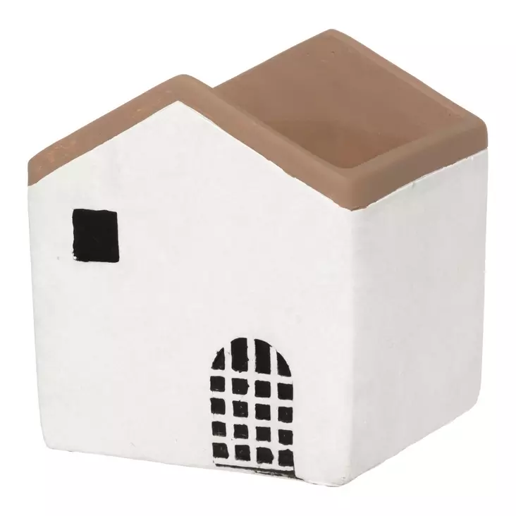 Ruukku Talo 20 cm 4 Living Collection - Sementtinen taloteemainen suojaruukku - Hushållsprodukter - 6410416435374 - 1