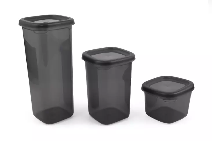 Förvaringslåda Set Hermia Grå Plast 18 Delar - Plastlådor och förvaringslådor - 8683342476584 - 1