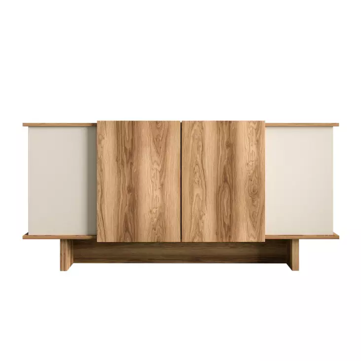 Konsolbord Hanah Home Diana Sand Valnöt Spånskiva 180x81x40 cm - Byråer och skåp - 8684283421114 - 1