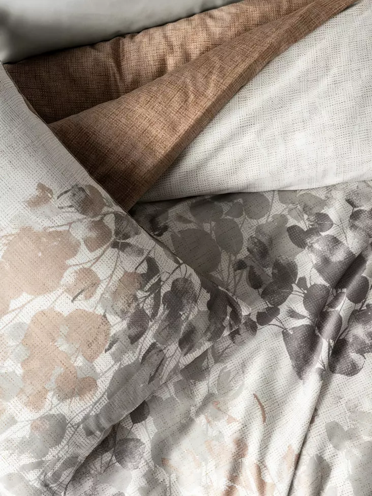 Satinpåslakanset, dubbelt, grått, 200 x 220 cm, mjukt, tåligt, stilrent - Lakan och örngott - 8684283403264 - 1