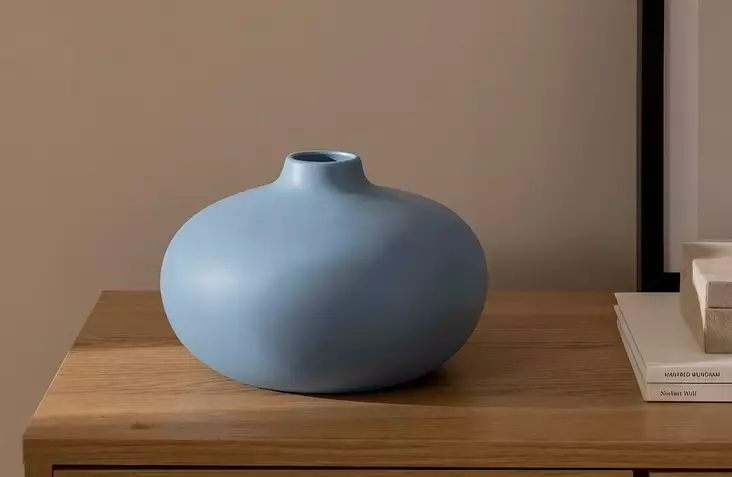 Vas Aberto Design CY0192 Blå Keramik 23x16x23 cm - Hängande blomkrukor och vaser - 8684282979814 - 1