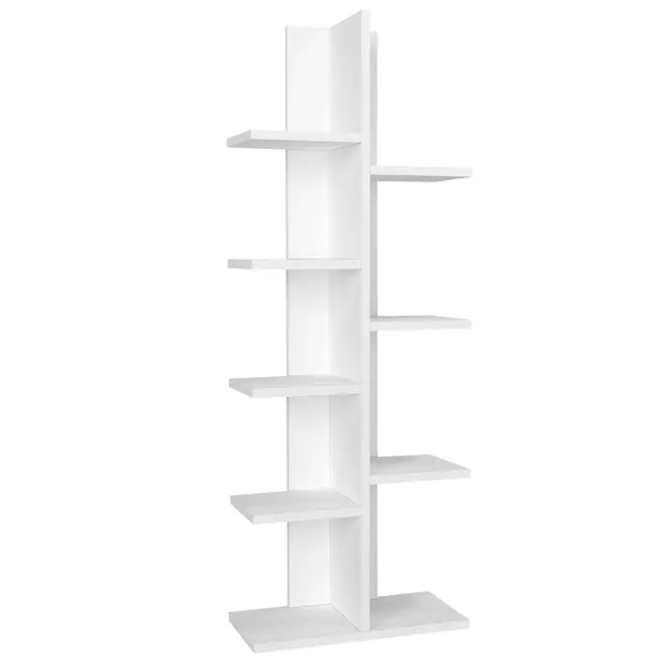 Bokhylla Hanah Home Tree Vit Spånskiva 45x121,8x22 cm - Bokhyllor - 8681181627464 - 1