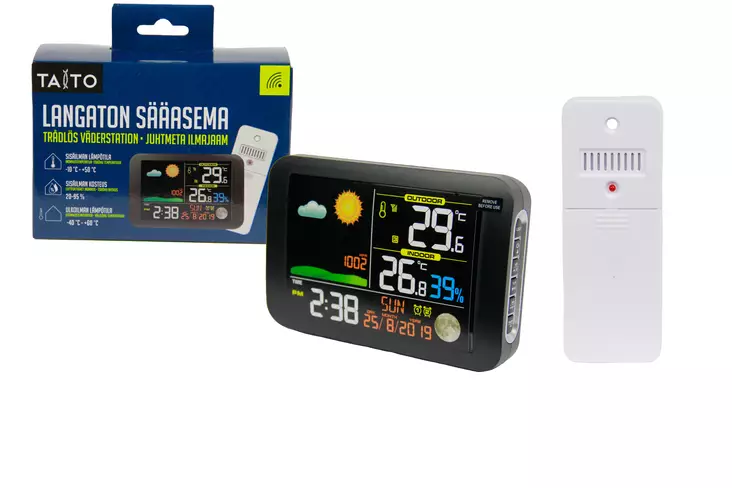 Taito väderstation med trådlös färgdisplay - Termometrar och väderstationer - 6416096057844 - 1