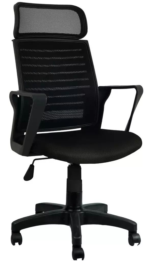 Kontorsstol Hanah Home Likya Svart Polyuretan 56x110x48 cm - Kontorsstolar - 8683342189644 - 1