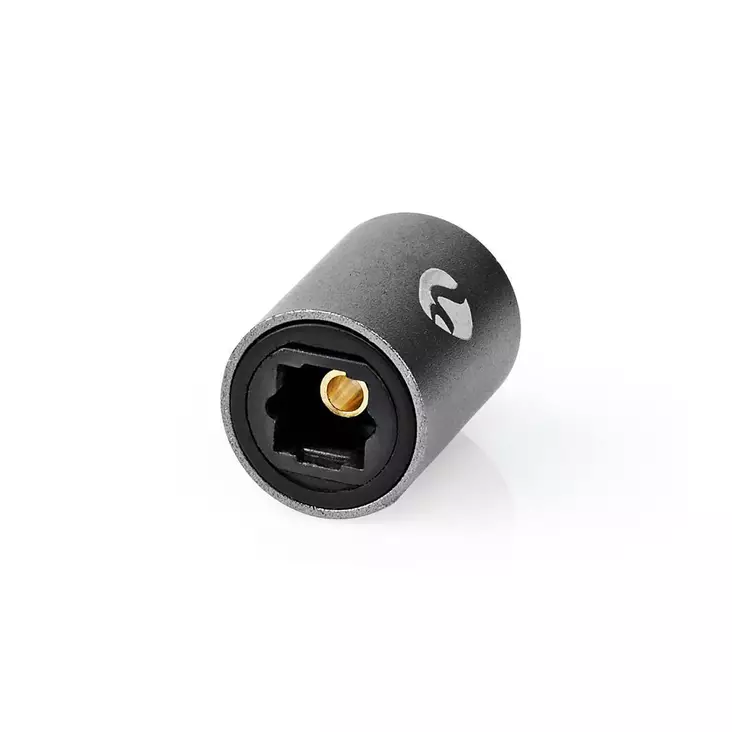 TosLink Adapter | TosLink Hona | TosLink Hona | Rak | Metall | Grått Med Metall | 1 st. | Låda - Ljudadaptrar - 5412810333424 - 1