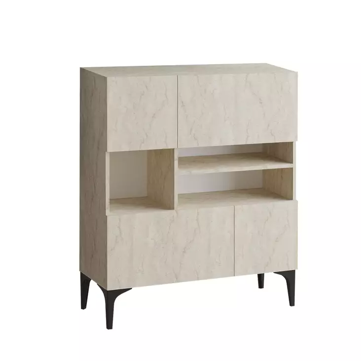 Konsolbord Hanah Home Krista Travertin Spånskiva 100x35x125 cm - Byråer och skåp - 8684282984764 - 1