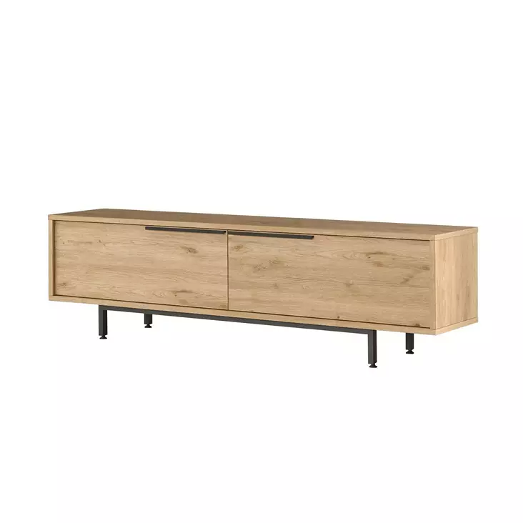 TV-bänk Hanah Home On1S Valnöt Spånskiva 160x45,1x35,5 cm - TV-bänkar - 8684282369004 - 1