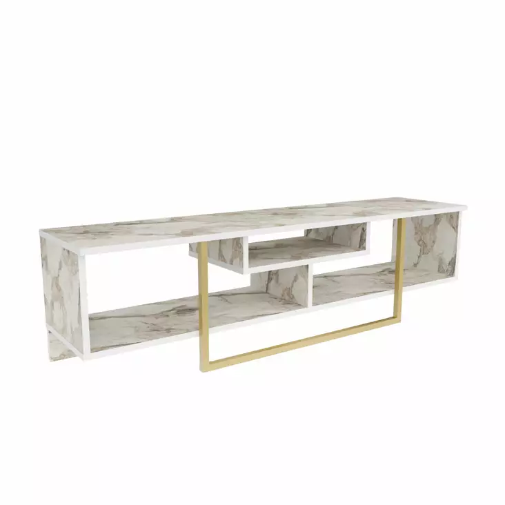 TV-bänk Hanah Home Asal 150 Guld Spånskiva 150x35,2x40 cm - TV-bänkar - 8683743121014 - 1