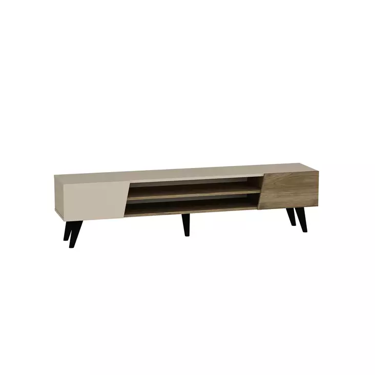 TV-bänk Hanah Home Clark Valnöt Spånskiva 180x37x45 cm - TV-bänkar - 8684282596554 - 1