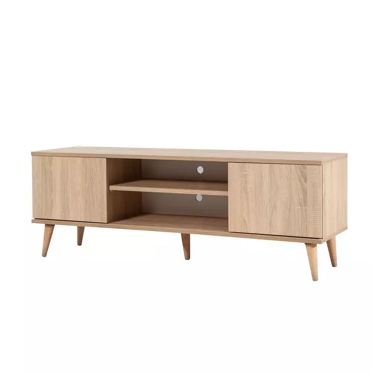 TV-bänk Hanah Home Truva 200 Sonoma Ek Spånskiva 140x50x40 cm - TV-bänkar - 8681875341294 - 1