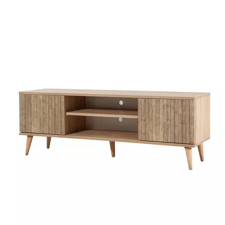 TV-bänk Hanah Home Truva 728 Sonoma Ek Spånskiva 140x50x40 cm - TV-bänkar - 8681875341324 - 1