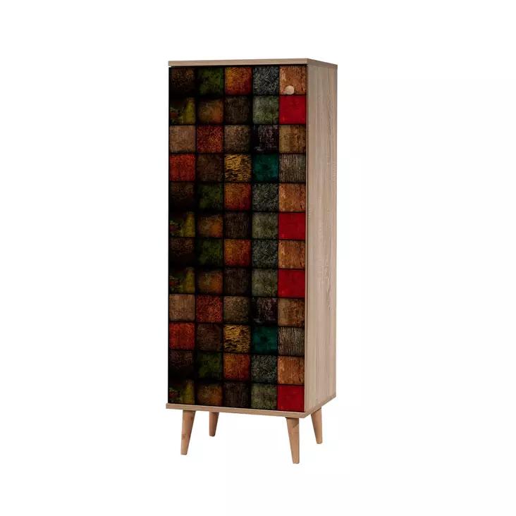 Hallmöbel Hanah Home Filinta 723 Sonomo Grön Spånskiva 50x135x38 cm 105x50x40 cm - Möbler - 8683742502234 - 1