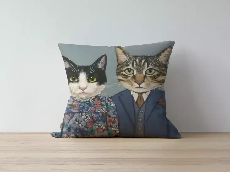 Kuddfodral Aberto Design A1051 Flerfärgad Polybomull 43x43 cm - Kuddar och täcken - 8682870194304 - 1