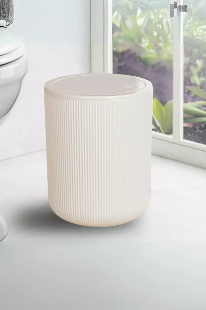 Soptunna Mijölnir Vit 100% Plast 18,5x18,5x23 cm - Badrumstillbehör - 8684283711604 - 1