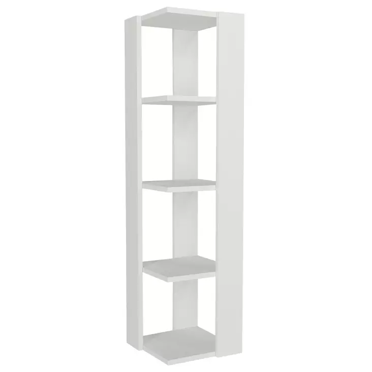 Bokhylla Hanah Home Venita Vit Spånskiva 31,3x120x33,1 cm - Bokhyllor - 8681181995204 - 1