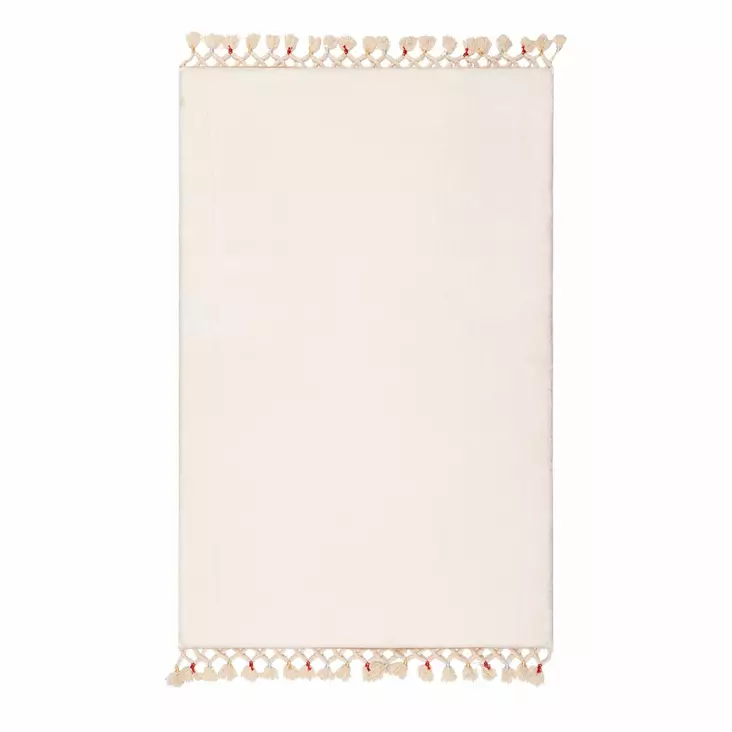 Badrumsmatta Mijölnir Vit 100% Akryl Halkfri Antibakteriell Lättstädad 75x120 cm - Badrumsmattor och våtrumsmattor - 8683342422864 - 1
