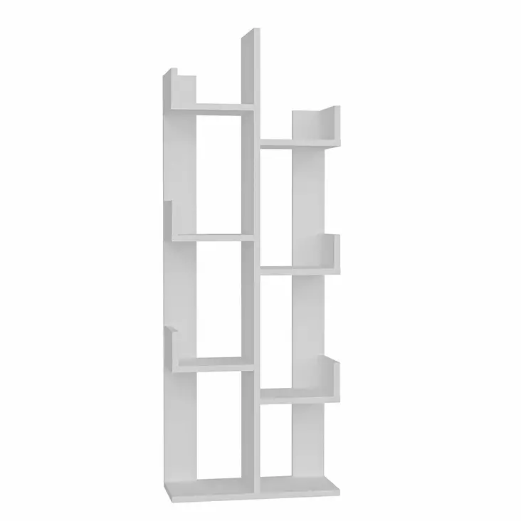 Bokhylla Hanah Home Luisa Vit Spånskiva 50x22x137 cm - Bokhyllor - 8683743117154 - 1